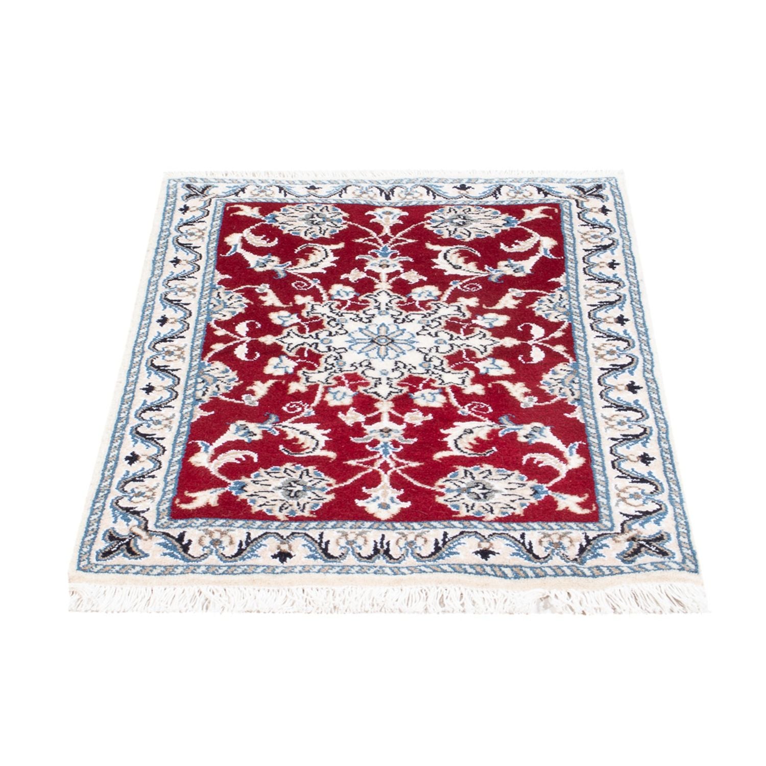 Tapis persan - Nain - 90 x 60 cm - rouge