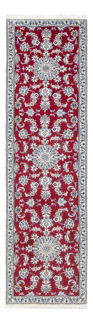 Tapis de couloir Tapis persan - Nain - 294 x 79 cm - rouge