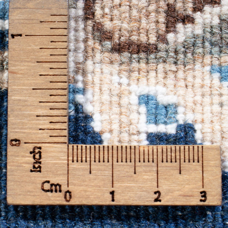 Tapis de couloir Tapis persan - Nain - 200 x 79 cm - bleu de mer
