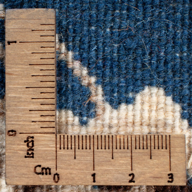 Tapis de couloir Tapis persan - Nain - 198 x 79 cm - bleu de mer