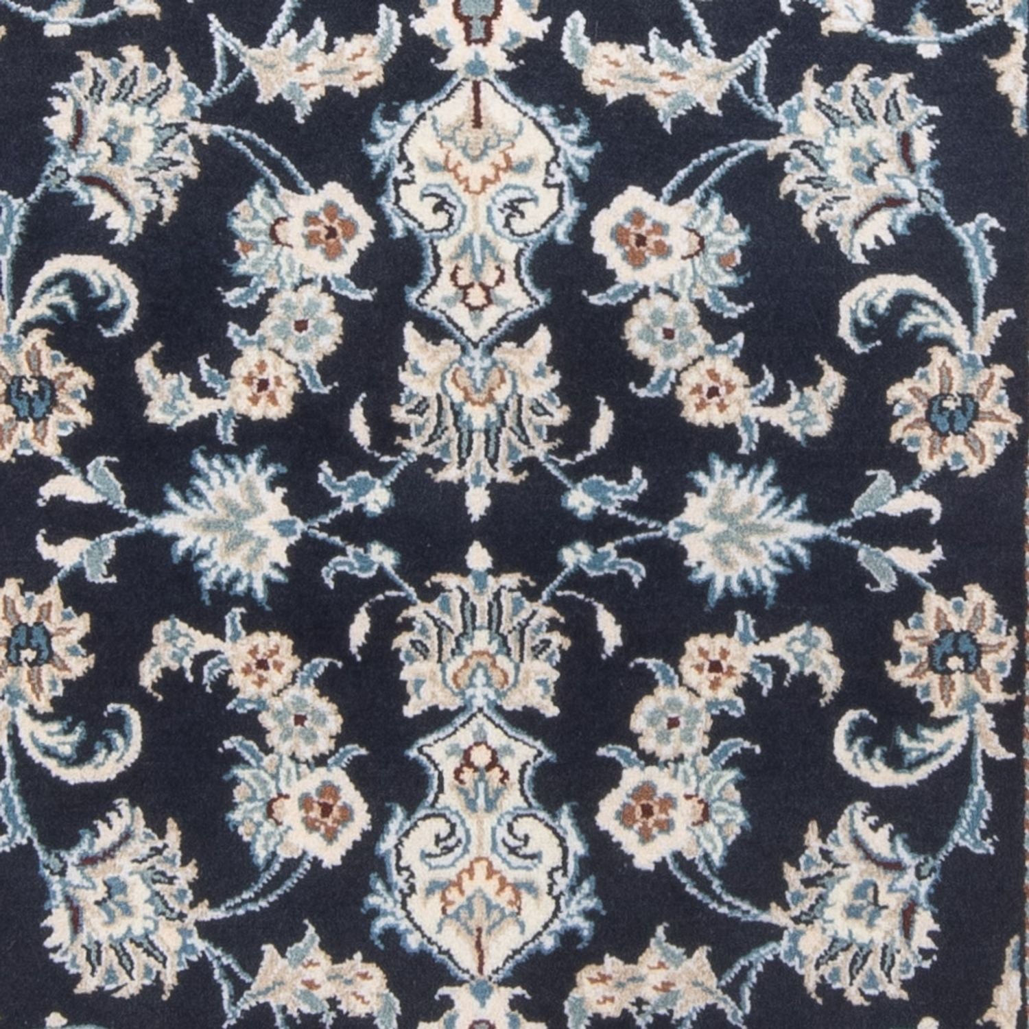 Tapis de couloir Tapis persan - Nain - 210 x 79 cm - bleu foncé
