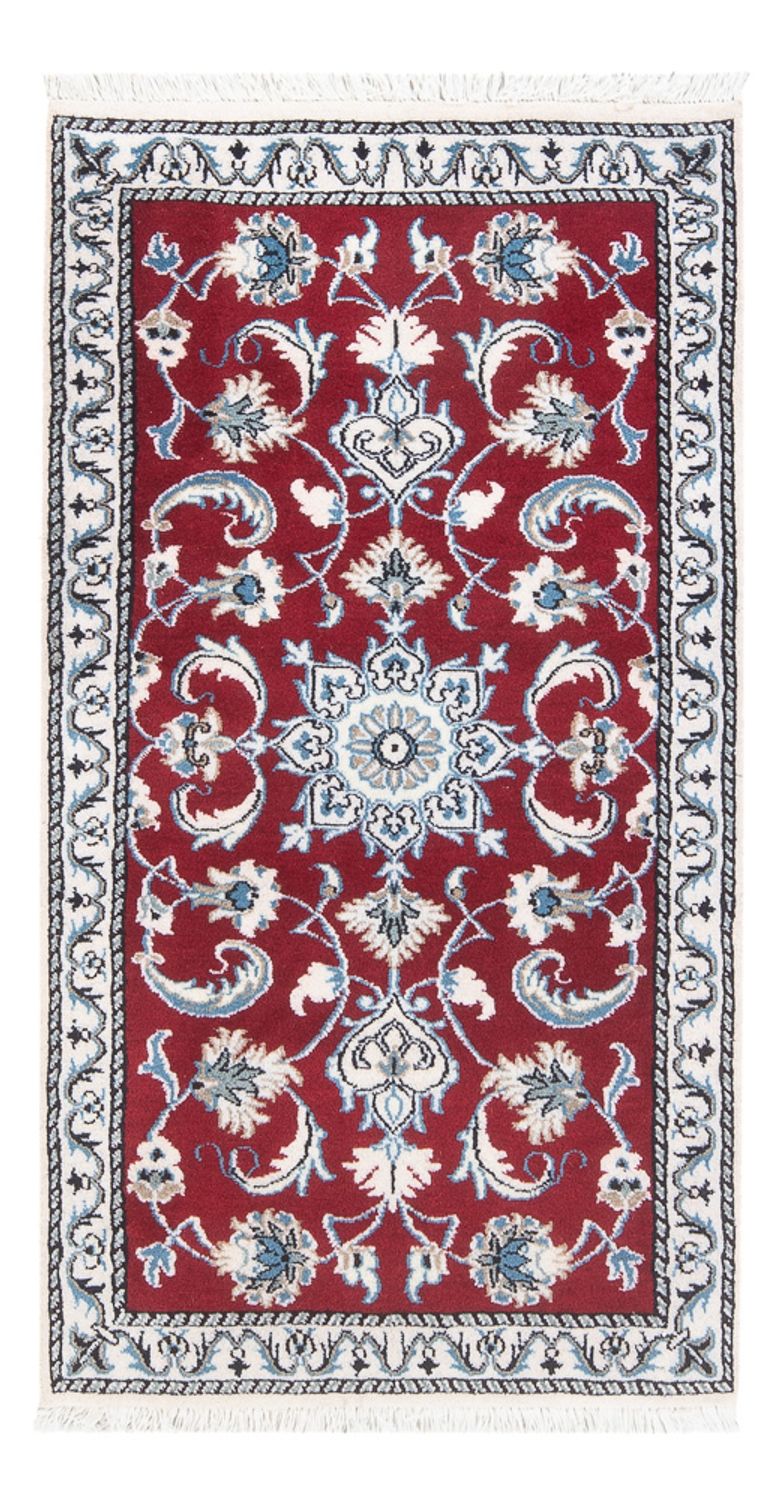 Tapis persan - Nain - 137 x 72 cm - rouge