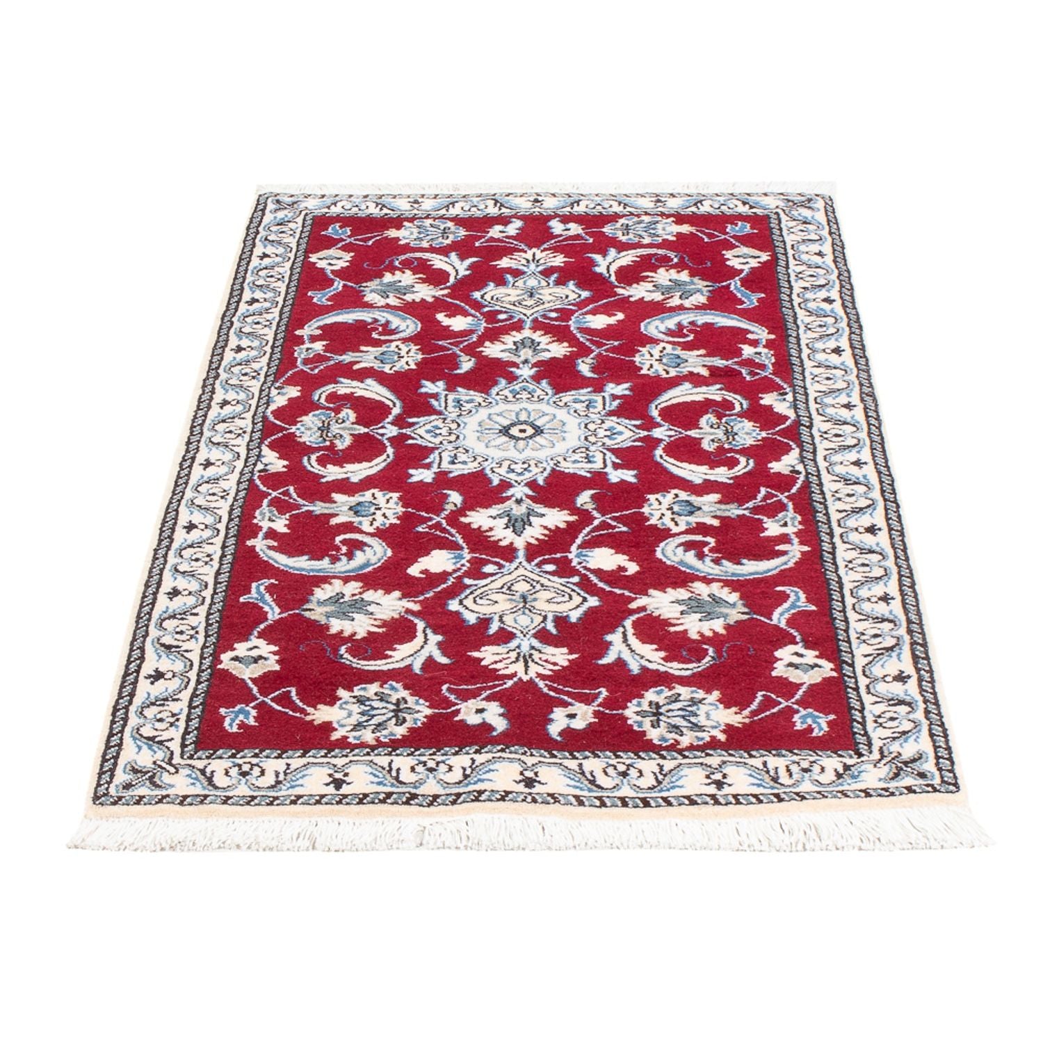 Tapis persan - Nain - 136 x 69 cm - rouge