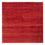 Tapis Gabbeh - Persan carré  - 210 x 210 cm - rouge