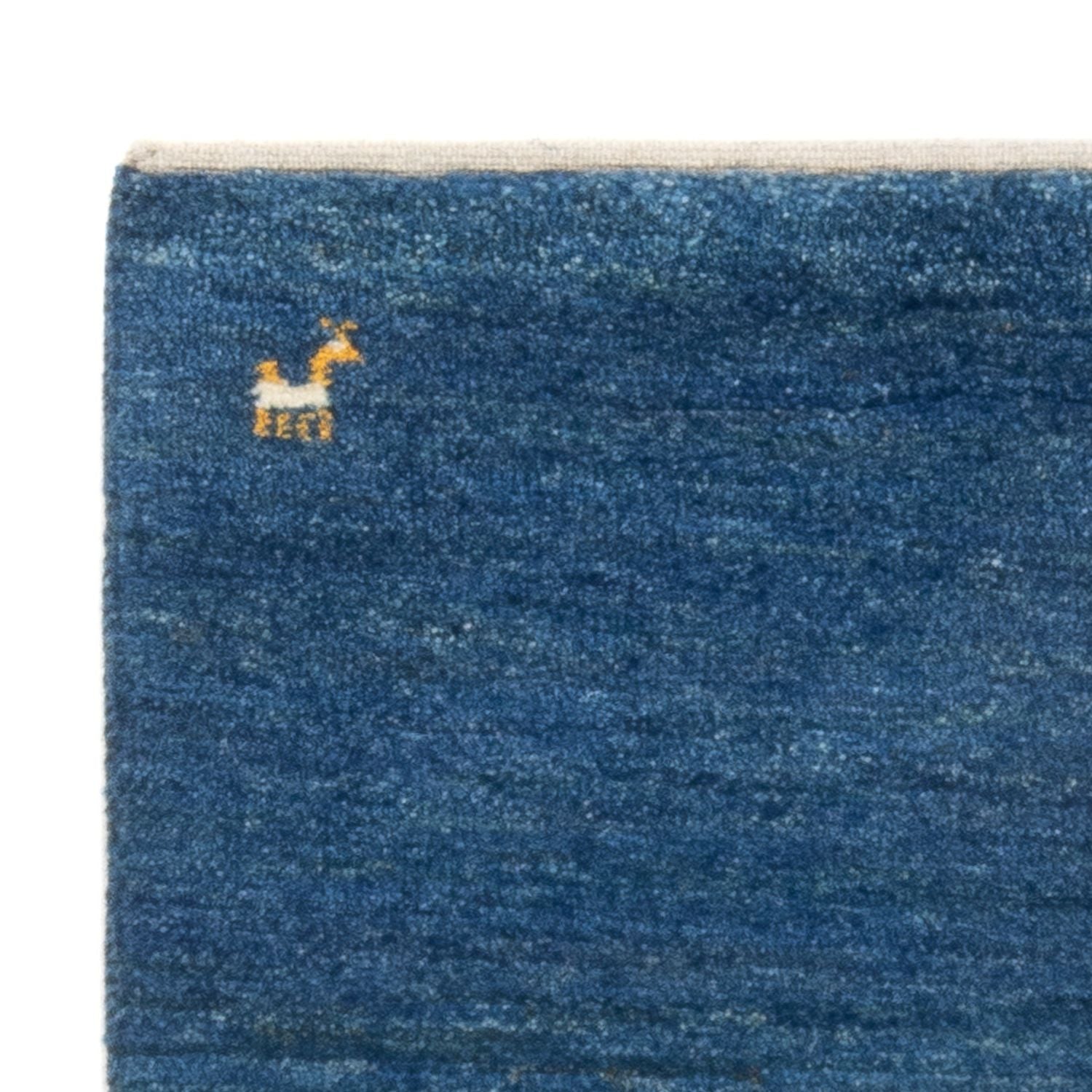 Tapis Gabbeh - Persan - 140 x 72 cm - bleu de mer