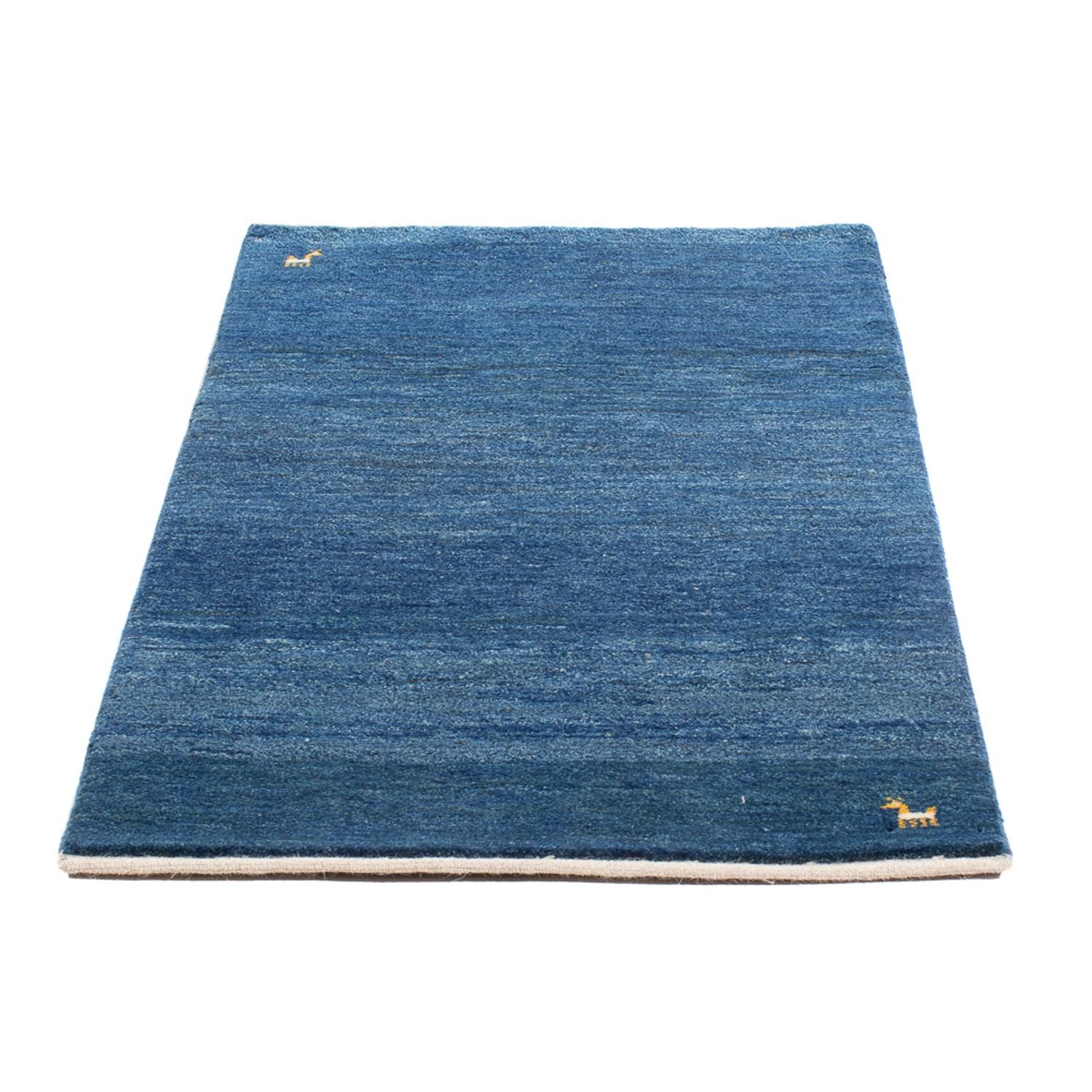 Tapis Gabbeh - Persan - 140 x 72 cm - bleu de mer