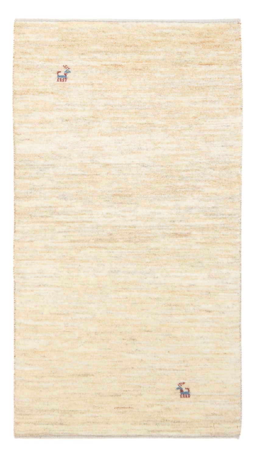 Tapis Gabbeh - Persan - 139 x 71 cm - beige clair