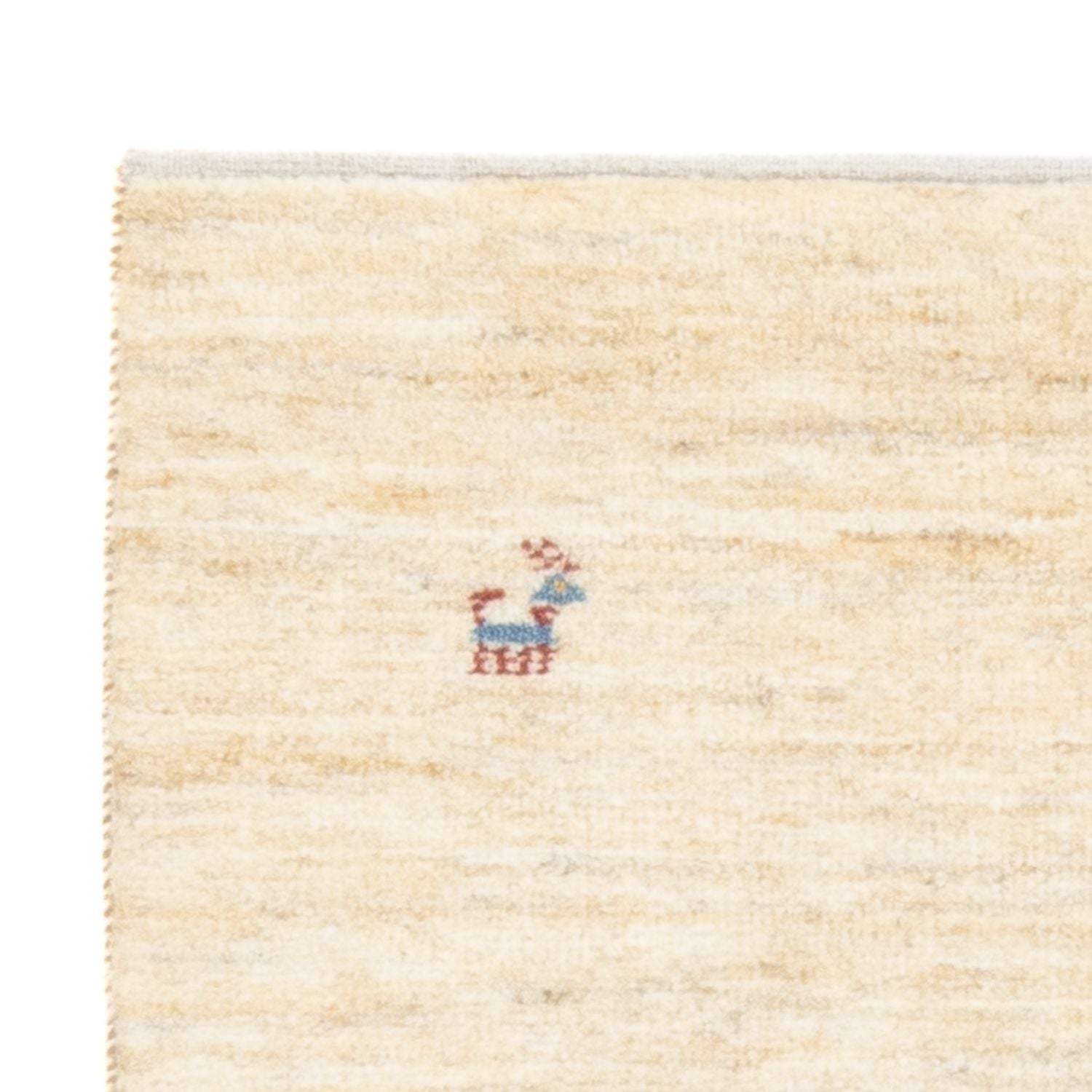 Tapis Gabbeh - Persan - 139 x 71 cm - beige clair