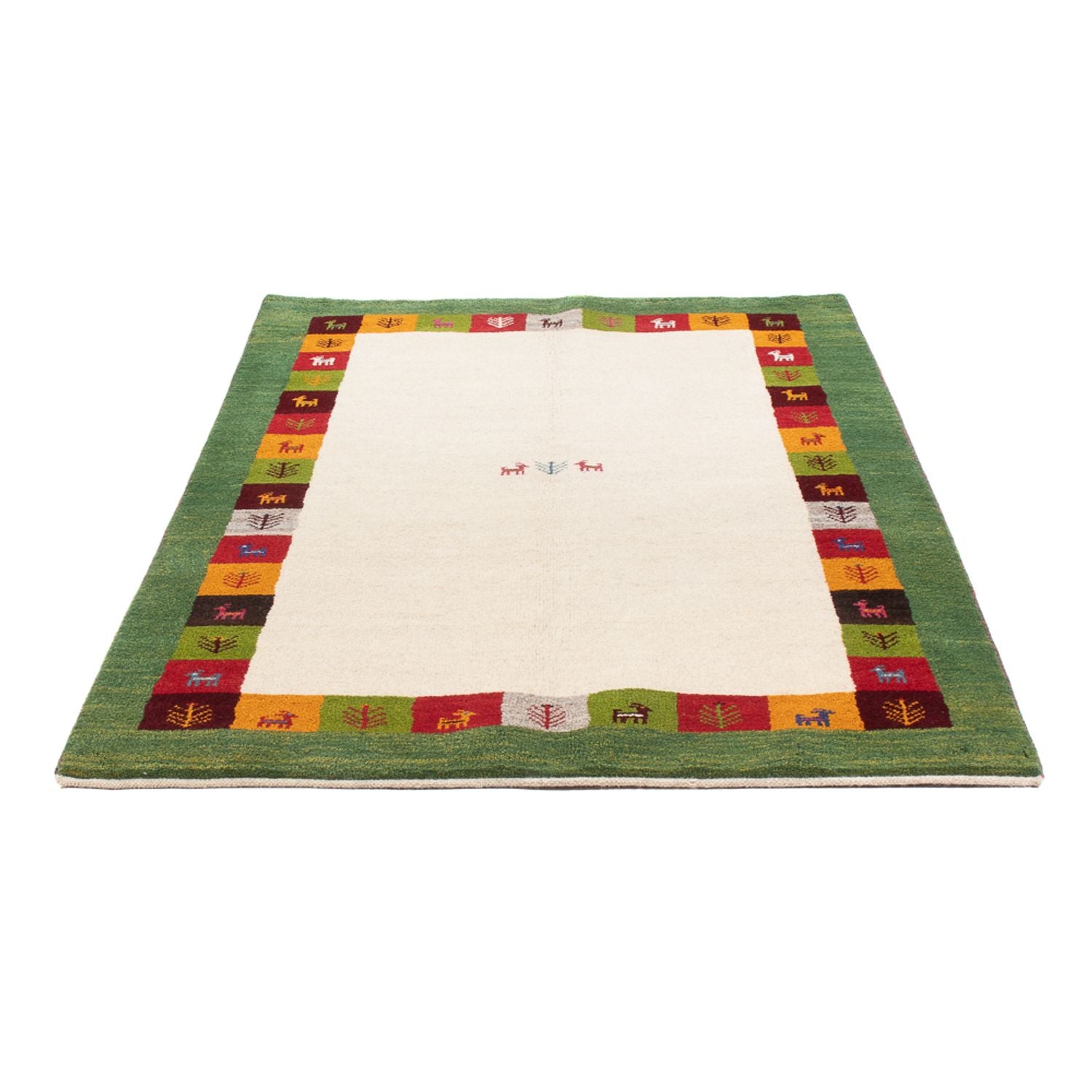 Tapis Gabbeh - Persan - 180 x 116 cm - multicolore