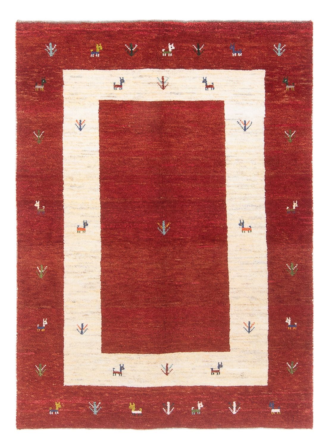 Tapis Gabbeh - Persan - 175 x 122 cm - multicolore