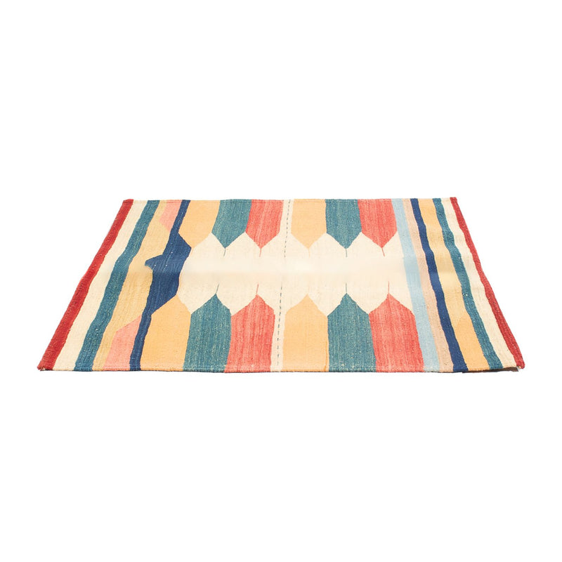 Tapis Kelim - Oriental carré  - 129 x 125 cm - vert menthe