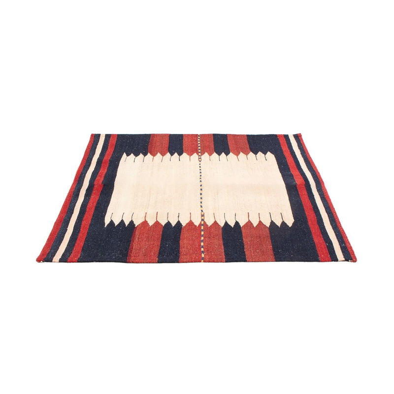 Tapis Kelim - Oriental carré  - 129 x 119 cm - vert menthe