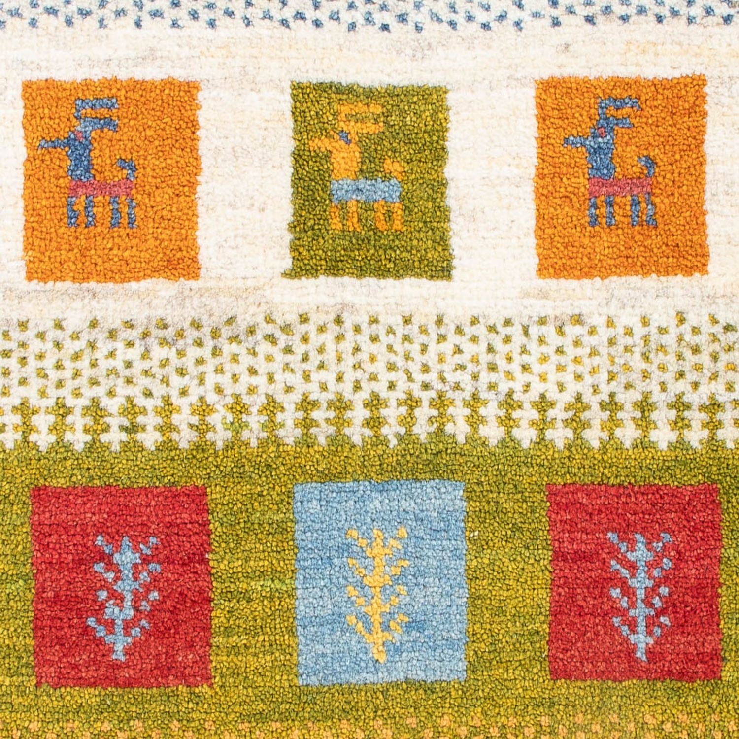 Tapis Gabbeh - Persan - 90 x 60 cm - multicolore