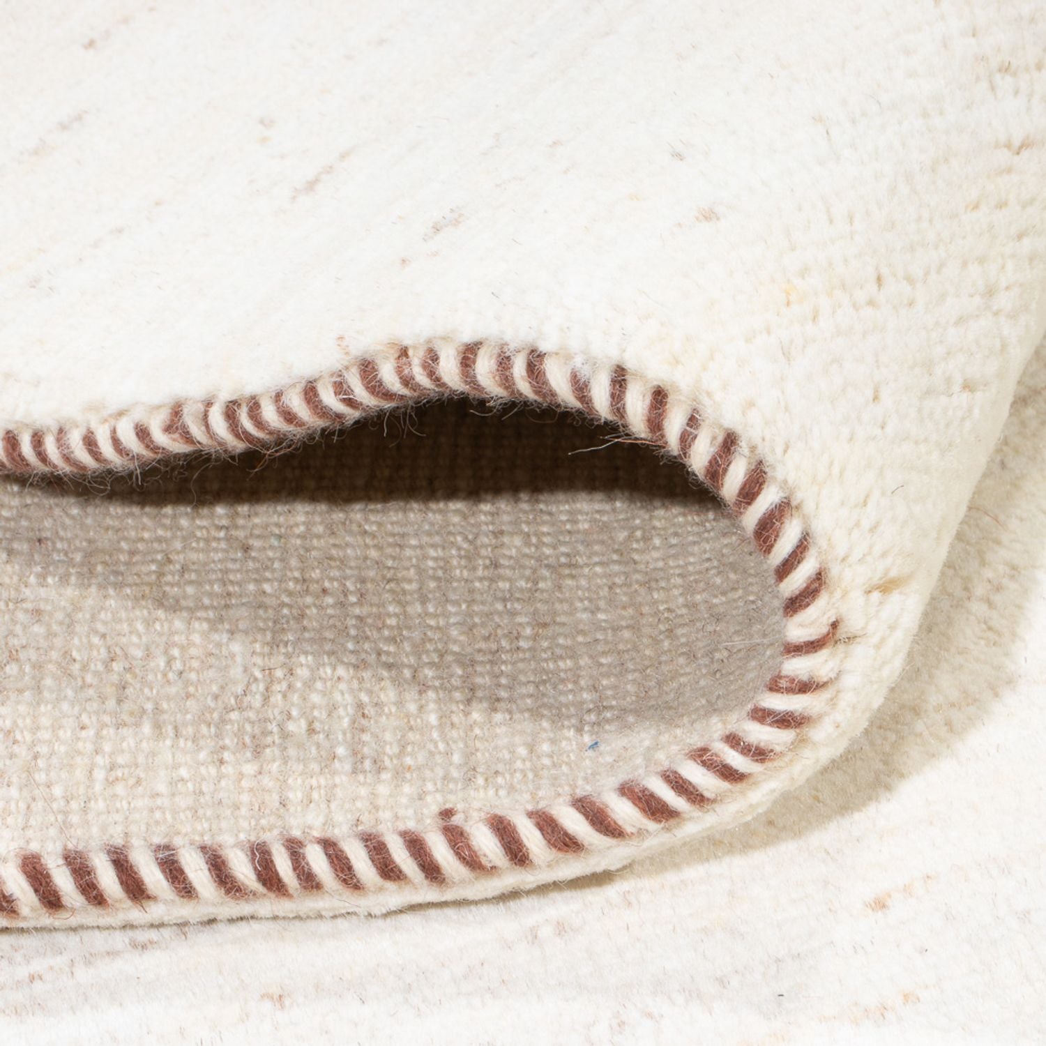 Tapis Gabbeh - Persan - 193 x 150 cm - blanc
