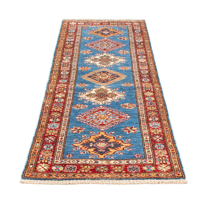 Tapis de couloir Tapis Ziegler - Kazak - 205 x 63 cm - bleu