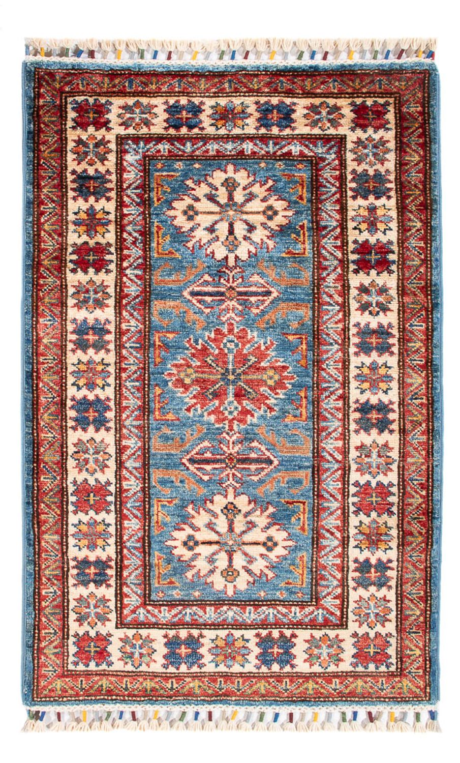 Tapis Ziegler - Kazak - 100 x 62 cm - bleu
