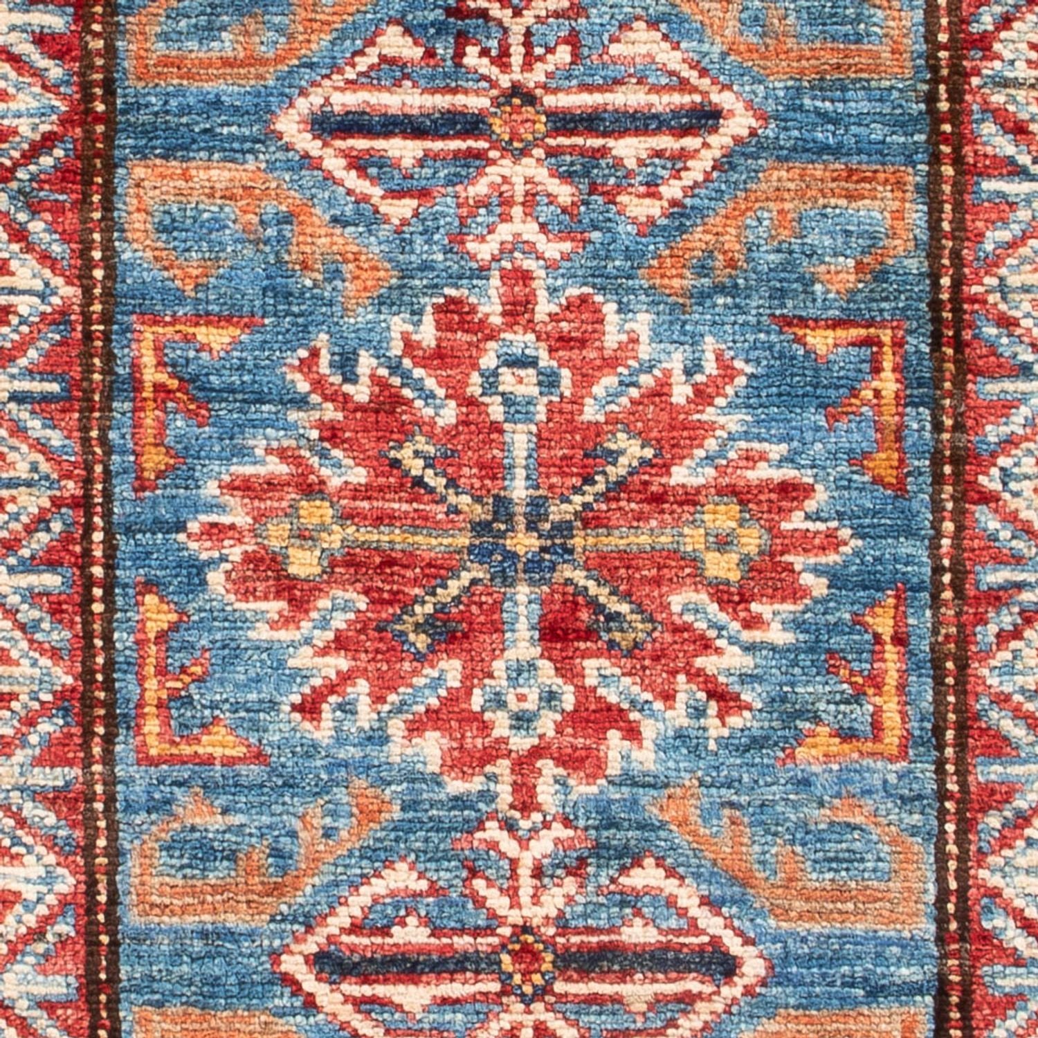 Tapis Ziegler - Kazak - 100 x 62 cm - bleu