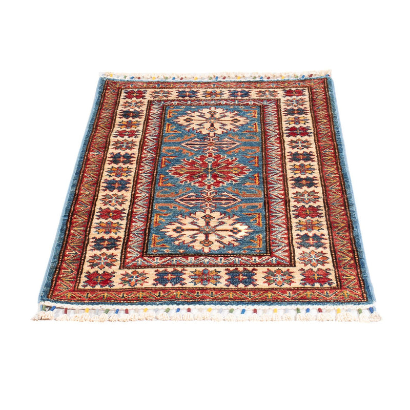 Tapis Ziegler - Kazak - 100 x 62 cm - bleu