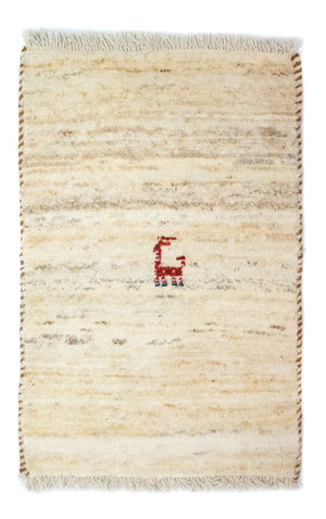 Tapis Gabbeh - Persan - 60 x 40 cm - beige
