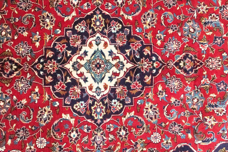 Tapis persan - Keshan - 251 x 146 cm - rouge