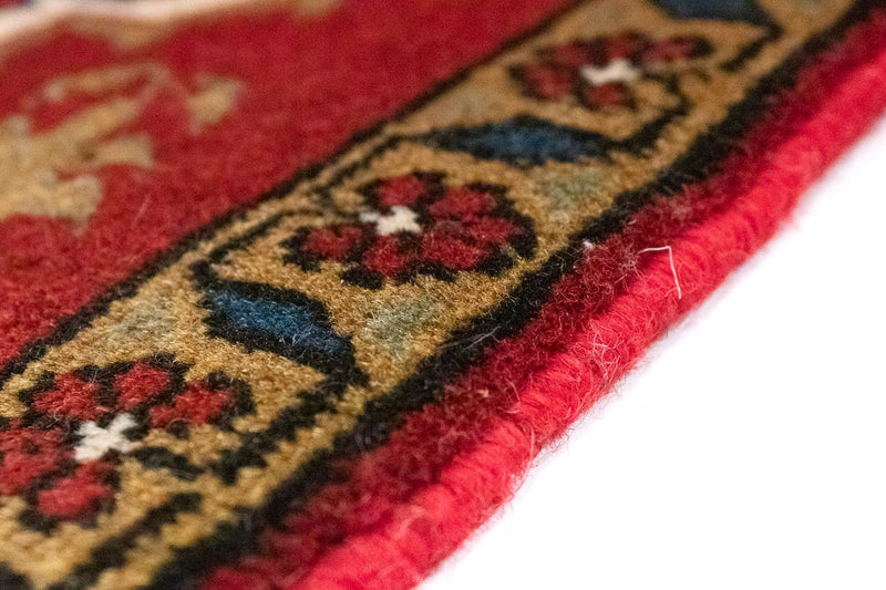 Tapis persan - Nomadic carré  - 54 x 40 cm - rouge