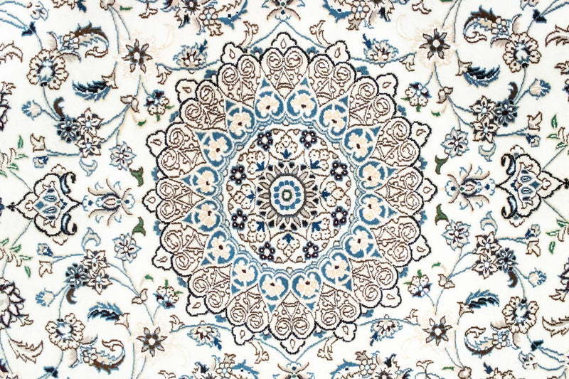Tapis persan - Nain - Royal - 245 x 155 cm - blanc naturel