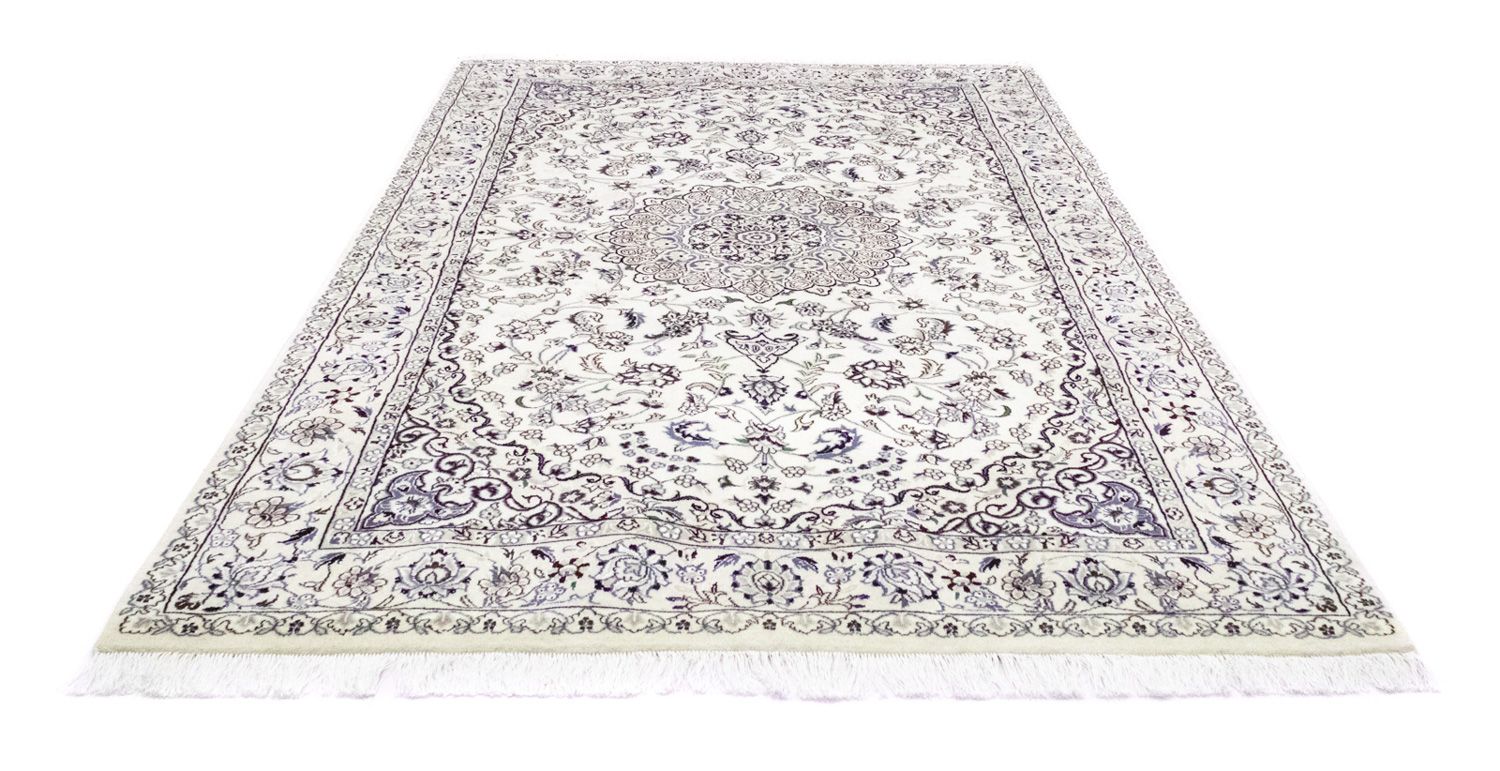 Tapis persan - Nain - Royal - 245 x 155 cm - blanc naturel