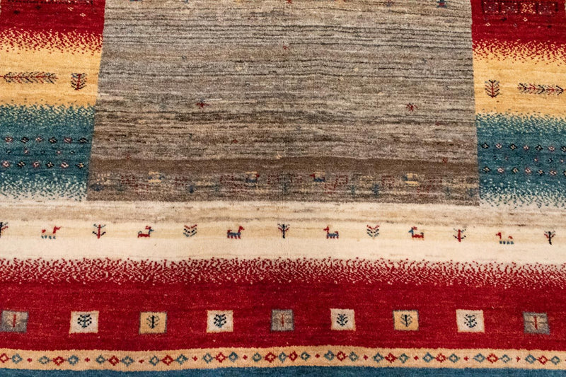 Tapis Gabbeh - Loribaft Persan - 212 x 148 cm - multicolore
