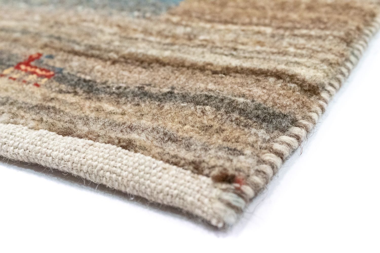 Tapis Gabbeh - Loribaft Persan - 212 x 148 cm - multicolore