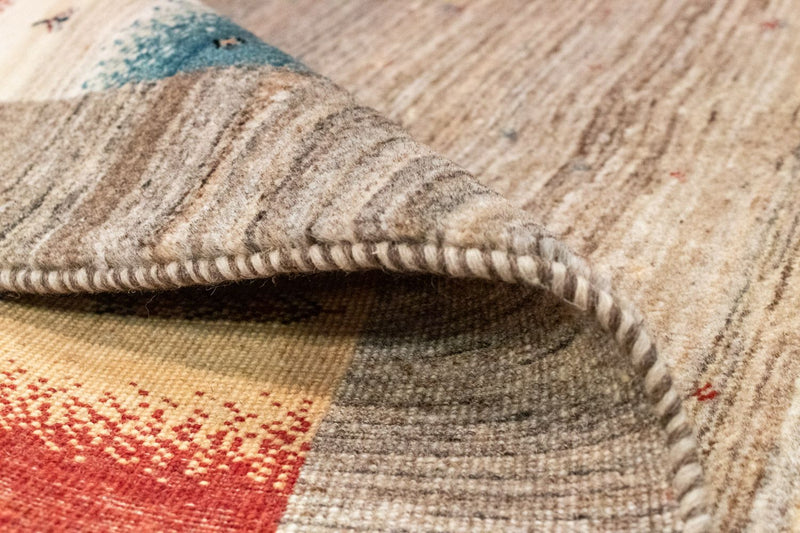 Tapis Gabbeh - Loribaft Persan - 212 x 148 cm - multicolore