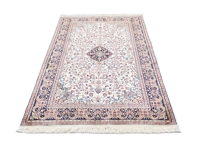 Tapis en soie - Soie du Cachemire - 161 x 93 cm - bleu