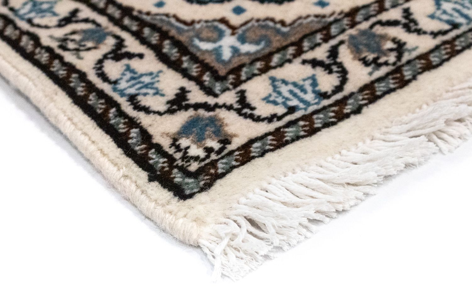 Tapis persan - Nain - 60 x 40 cm - blanc naturel