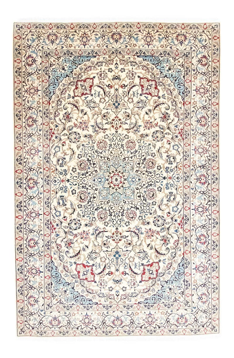 Tapis persan - Nain - Royal - 263 x 174 cm - blanc naturel