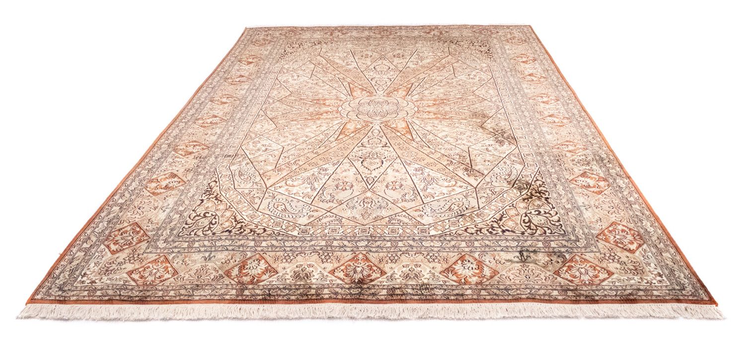 Tapis en soie - Soie du Cachemire - 279 x 185 cm - marron