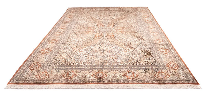 Tapis en soie - Soie du Cachemire - 279 x 185 cm - marron