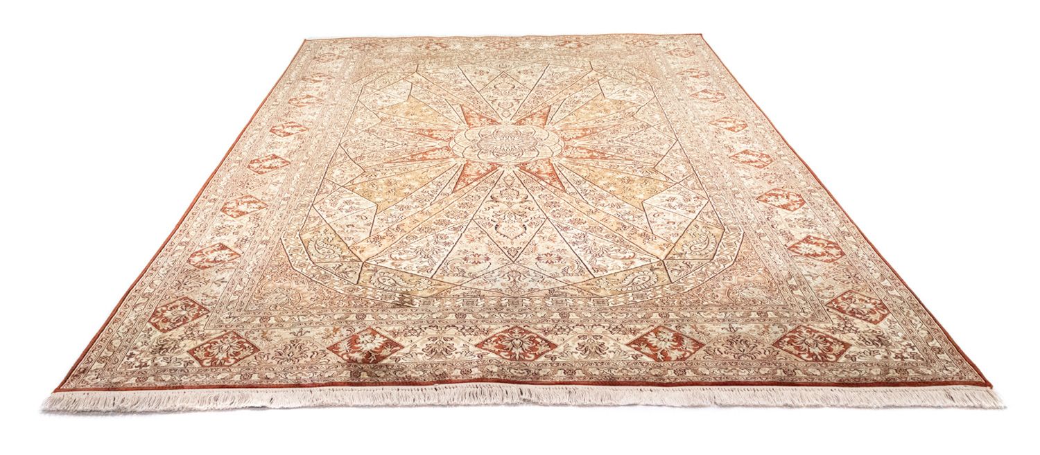 Tapis en soie - Soie du Cachemire - 270 x 185 cm - marron