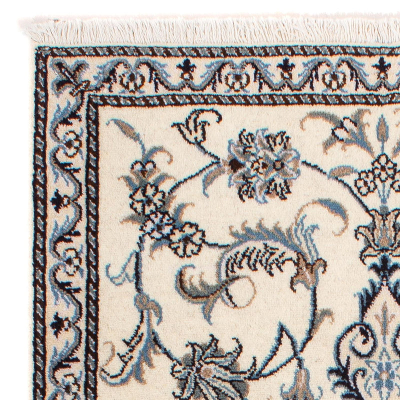 Tapis persan - Nain - 137 x 88 cm - beige