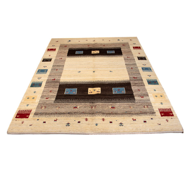 Tapis Gabbeh - Loribaft Persan - 240 x 153 cm - beige