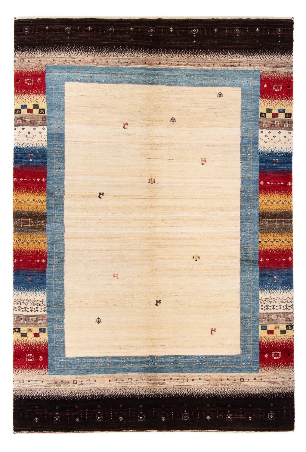 Tapis Gabbeh - Loribaft Persan - 236 x 165 cm - beige