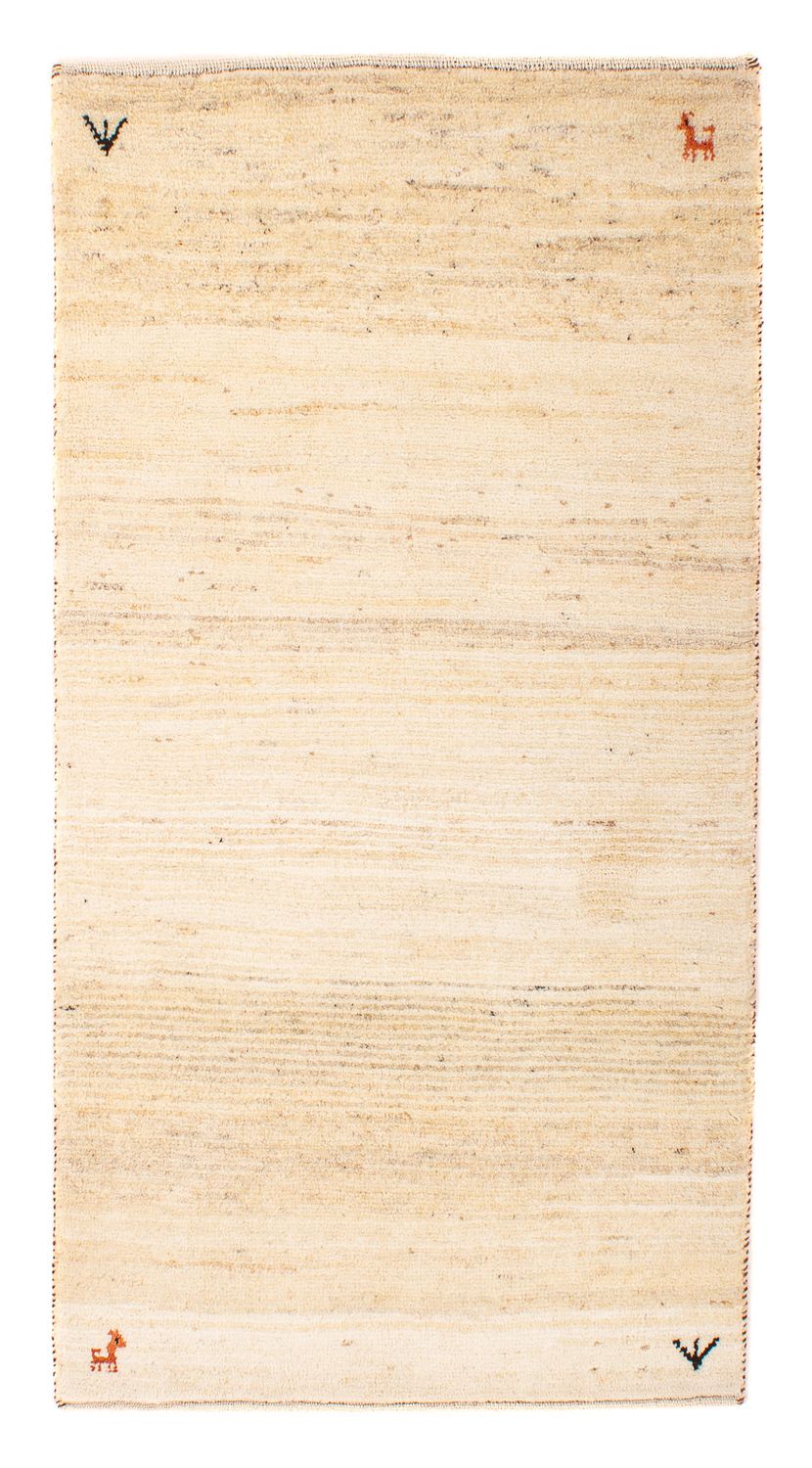 Tapis Gabbeh - Loribaft Persan - 129 x 73 cm - beige