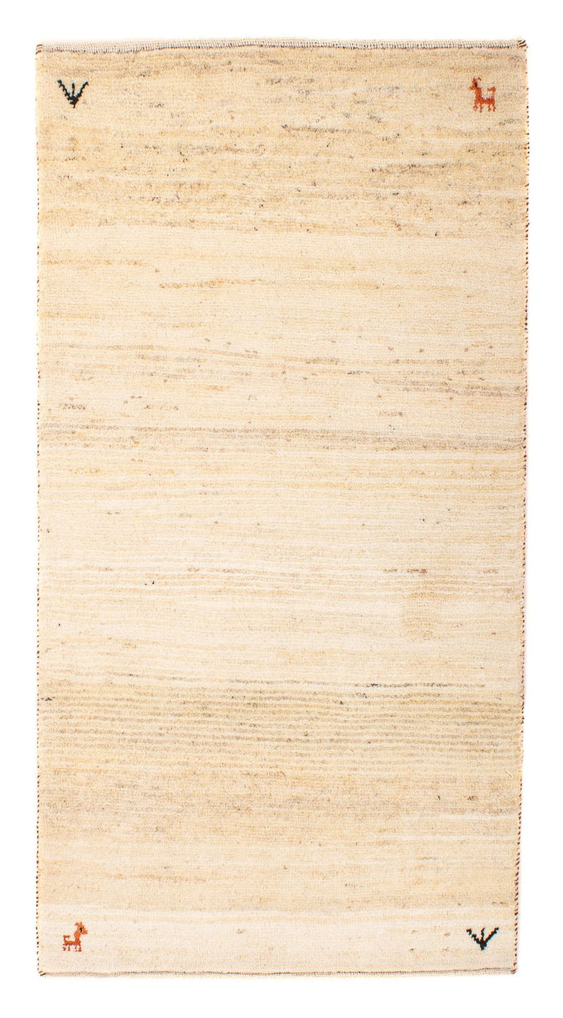 Tapis Gabbeh - Loribaft Persan - 129 x 73 cm - beige