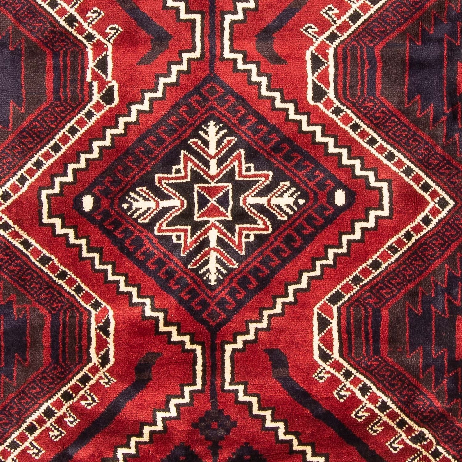 Tapis persan - Nomadic - 306 x 235 cm - rouge foncé