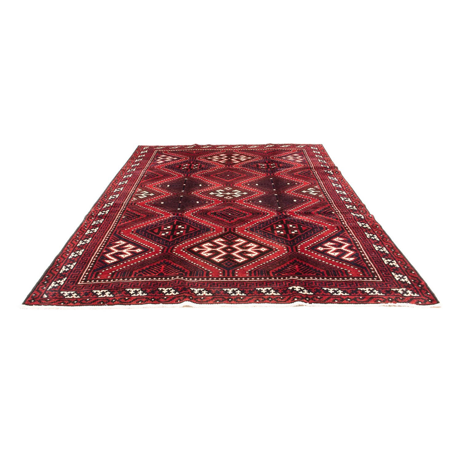 Tapis persan - Nomadic - 306 x 235 cm - rouge foncé