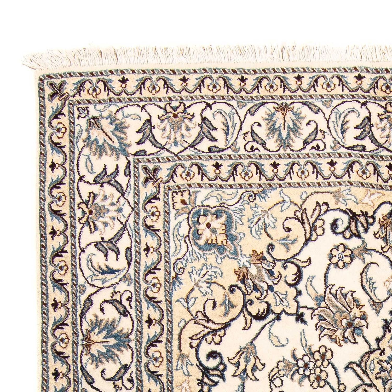 Tapis persan - Nain - 195 x 145 cm - beige