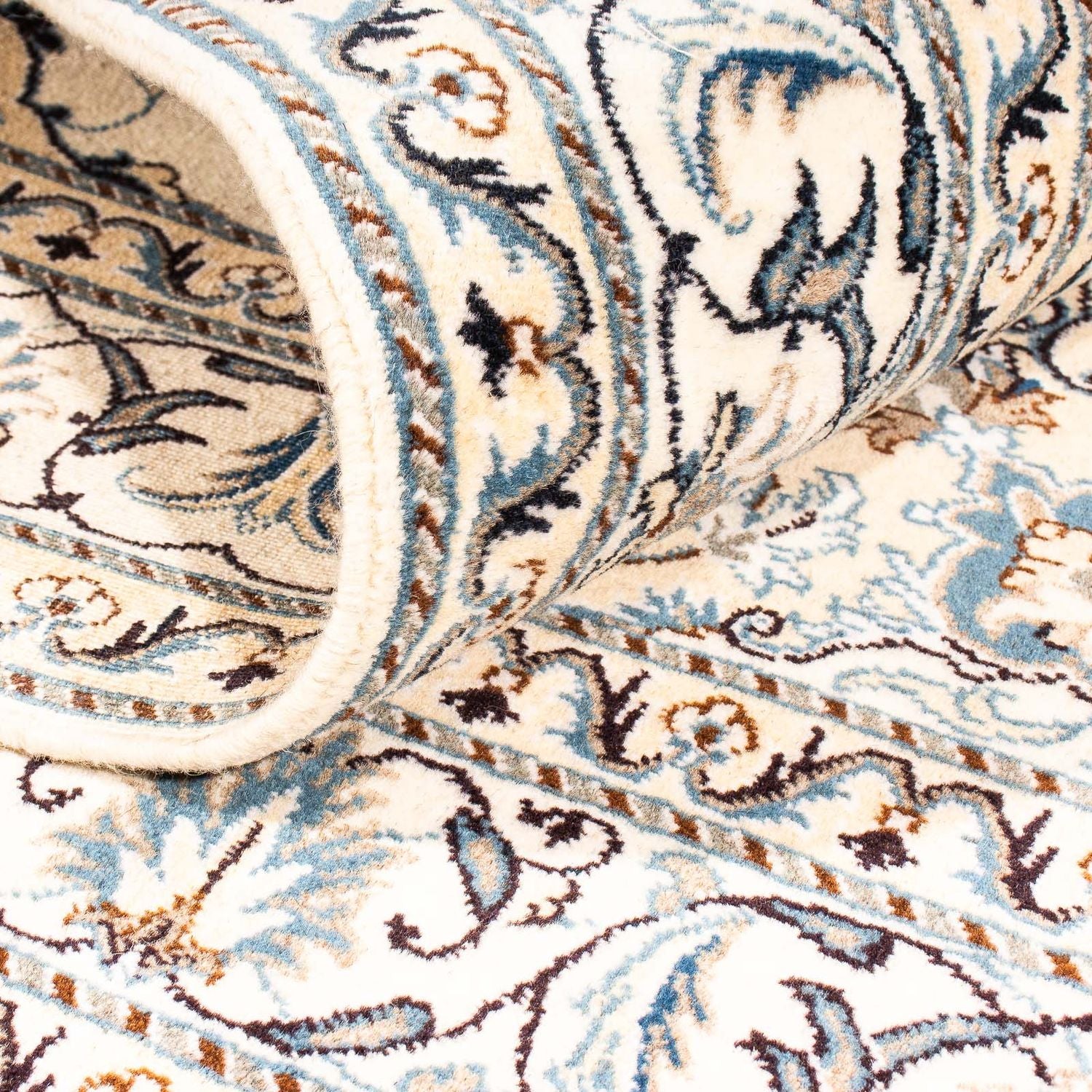 Tapis persan - Nain - 195 x 145 cm - beige