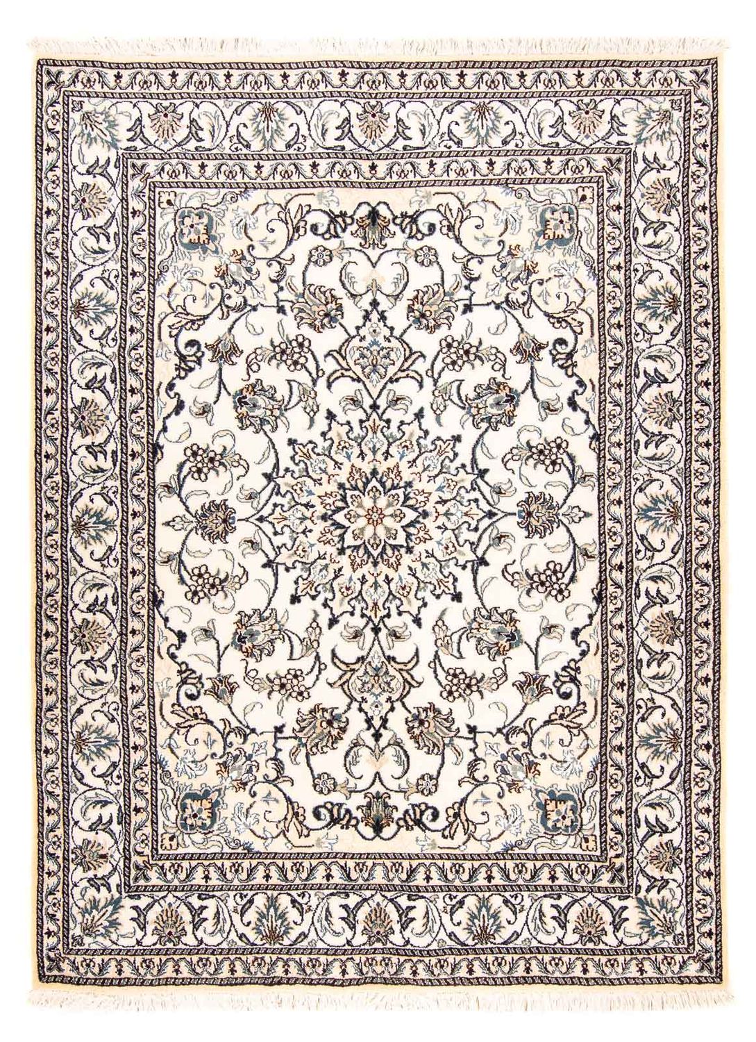 Tapis persan - Nain - 203 x 147 cm - beige