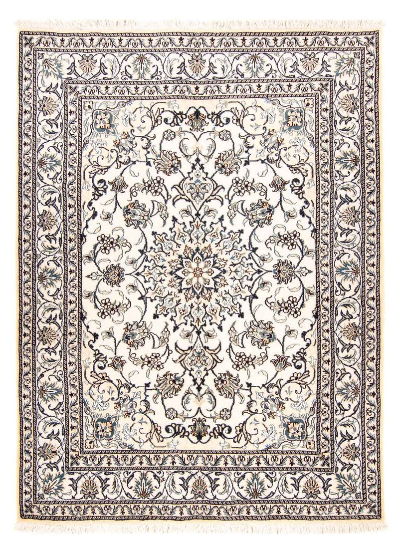 Tapis persan - Nain - 203 x 147 cm - beige