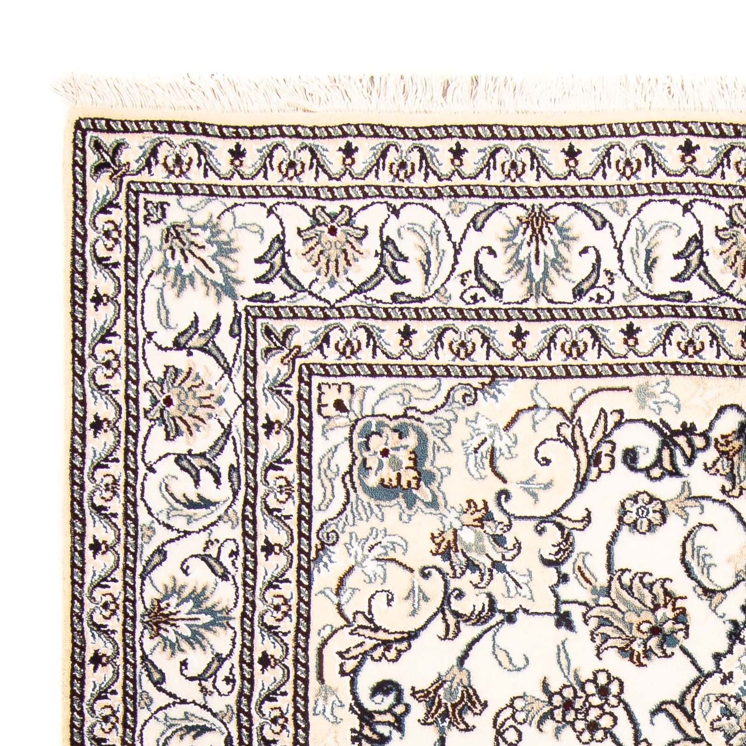 Tapis persan - Nain - 203 x 147 cm - beige
