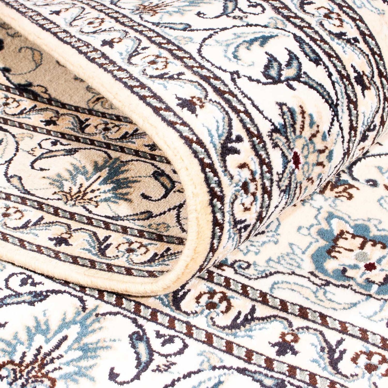 Tapis persan - Nain - 203 x 147 cm - beige