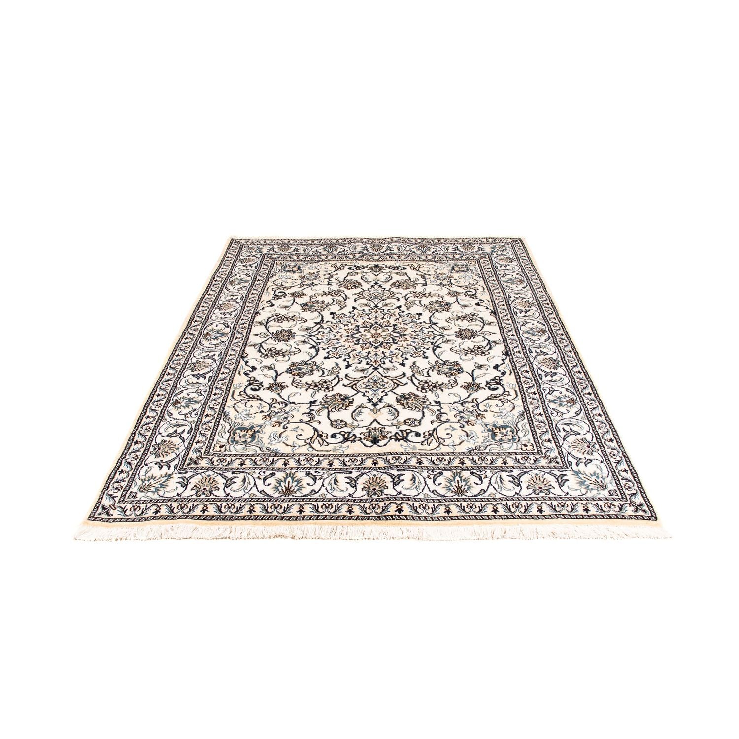 Tapis persan - Nain - 203 x 147 cm - beige